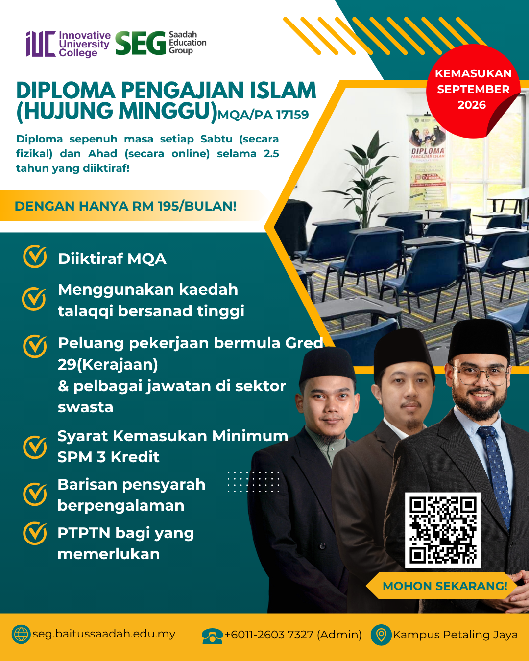 Diploma in Islamic Studies (MQA/PA 17159) – Weekend